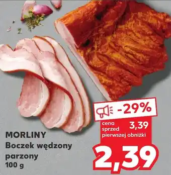 Kaufland MORLINY Boczek wędzony parzony 100 g oferta