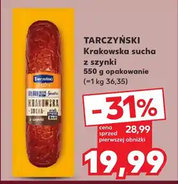 Kaufland TARCZYŃSKI Krakowska sucha z szynki 550 g oferta