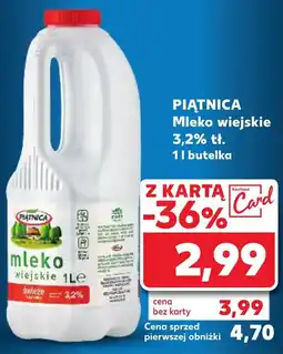 Kaufland PIĄTNICA Mleko wiejskie 3,2% 1 l oferta