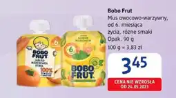 dm drogerie markt Bobo Frut Mus owocowo-warzywny, od 6. miesiąca życia, 90 g oferta