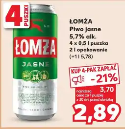 Kaufland ŁOMŻA Piwo jasne 0,5 l oferta