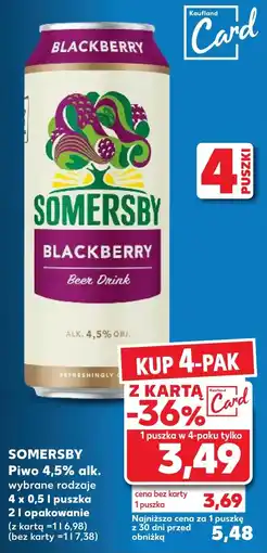 Kaufland SOMERSBY Piwo 0,5 l oferta