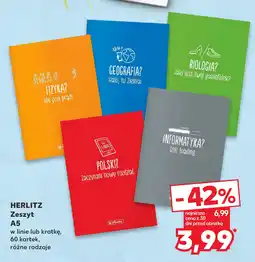 Kaufland HERLITZ Zeszyt A5 oferta