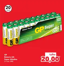 Kaufland GP Baterie AA Super Alkaline 20szt oferta