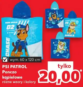 Kaufland PSI PATROL Ponczo kąpielowe 60x120cm oferta