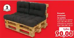 Kaufland Komplet poduszek na palety 3 elementy oferta