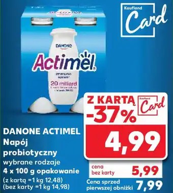 Kaufland DANONE ACTIMEL Napój probiotyczny 4x100g oferta