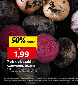 Lidl Polskie buraki czerwone, luzem 1 kg oferta