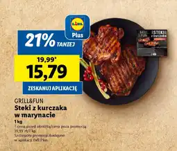 Lidl GRILL&FUN Steki z kurczaka w marynacie 1 kg oferta