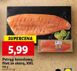 Lidl Pstrąg łososiowy, filet ze skórą, XXL 100 g oferta