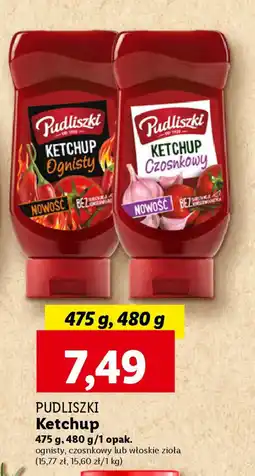 Lidl PUDLISZKI Ketchup 475 g, 480 g oferta
