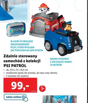 Lidl Zdalnie sterowany samochód z kolekcji Psi Patrol oferta