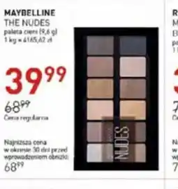 Maybelline The Nudes paletka cieni 9,6 g