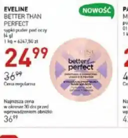 Jawa Drogerie Eveline Better Than Perfect sypki puder pod oczy 14 g oferta