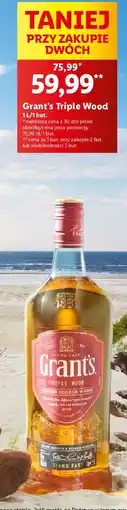 Lidl Whisky Grant's Triple Wood oferta