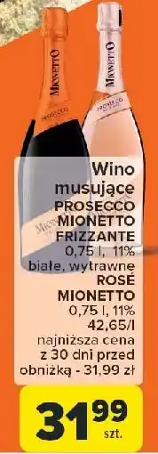 Carrefour Wino Mionetto Prosecco oferta