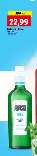 Lidl Gin bezalkoholowy Lubuski Free oferta