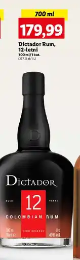 Lidl Rum Dictador 12 Yo oferta