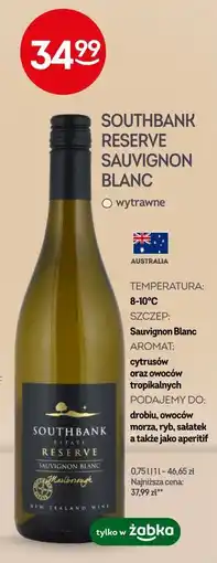 Żabka Southbank Reserve Sauvignon Blanc oferta