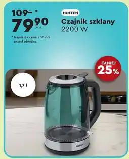Biedronka Czajnik elektryczny szklany oferta