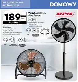 Biedronka Wentylator stojący mwp-19/c czarny Mpm Product oferta