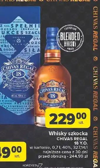 Carrefour Whisky Chivas Regal 18 oferta