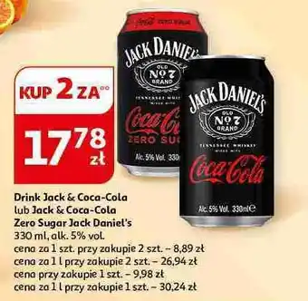 Auchan Drink Jack Daniel's & Cola oferta