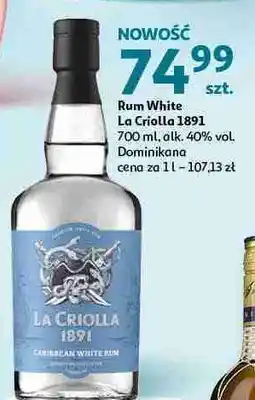 Auchan Rum La Criolla 1891 White oferta