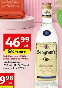 Auchan Gin Seagram's Extra Dry oferta