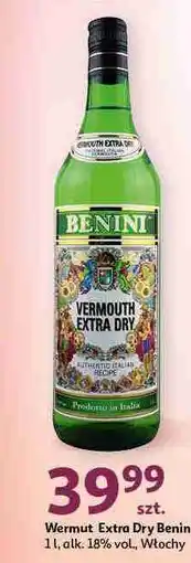 Vermouth Benini Extra Dry