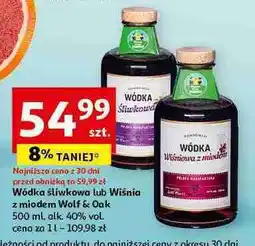 Auchan Wódka 40% Wolf&Oak Śliwkowy oferta