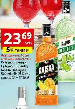 Auchan Wódka Cytrusówka Rajska Cytryna Z Limonką oferta