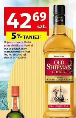 Auchan Whisky Old Shipman Cherry oferta