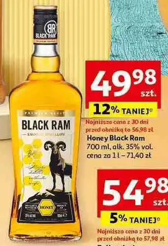 Auchan Whisky Black Ram Honey oferta