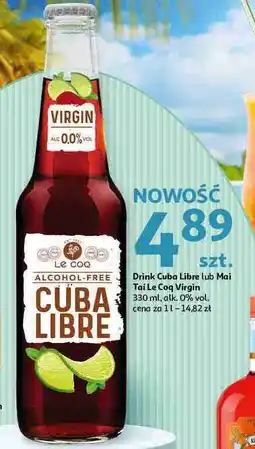 Auchan Drink bezalkoholowy cuba libre Le Coq oferta