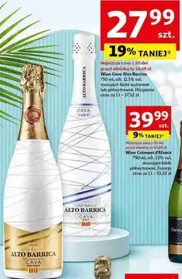 Auchan Wino Alto Barrica Cava oferta