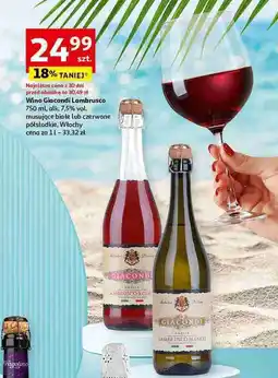 Auchan Wino słodkie Lambrusco Emilia oferta