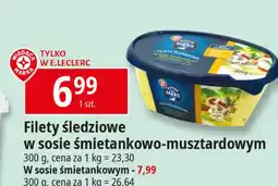E.Leclerc Filety śledziowe w sosie śmietankowo-musztardowym Wiodąca Marka Ronde Des Mers oferta