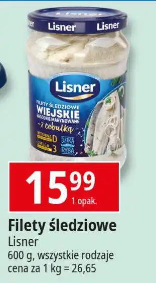 E.Leclerc Wiejskie filety śledziowe w oleju z cebulką Lisner oferta