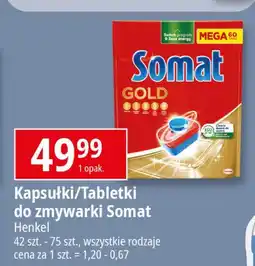 E.Leclerc Tabletki do zmywarek Somat Gold oferta