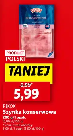 Lidl Szynka Pikok oferta