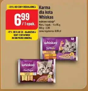 Polomarket Whiskas Mokra karma dla kotów drobiowa uczta galaretka 340 g (4 x 85 g) oferta