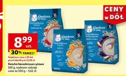 Auchan Kaszka bezmleczna ryżowa banan malina Gerber natural for baby oferta
