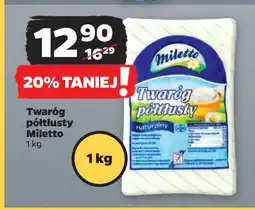 Netto Twaróg półtłusty Miletto oferta