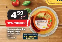 Netto Hummus topping Happy Vege oferta