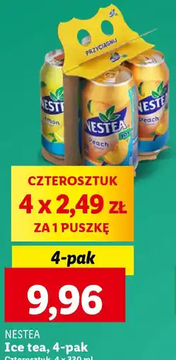 Lidl Nestea Ice tea, 4-pak oferta