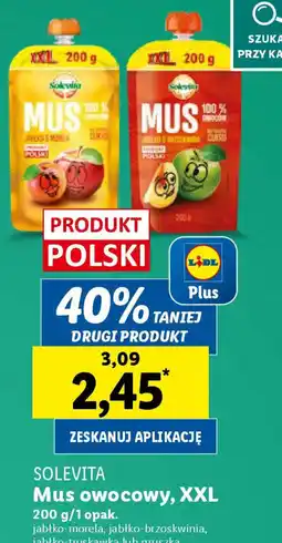 Lidl Solevita Mus owocowy, XXL 200 g oferta