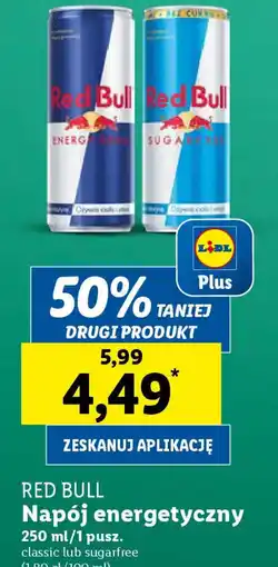 Lidl Red Bull Napój energetyczny 250 ml oferta