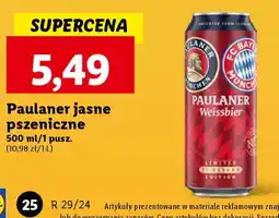 Lidl Paulaner jasne pszeniczne 500 ml/1 puszka oferta