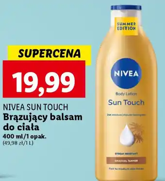 Lidl NIVEA SUN TOUCH Brązujący balsam do ciała 400 ml oferta